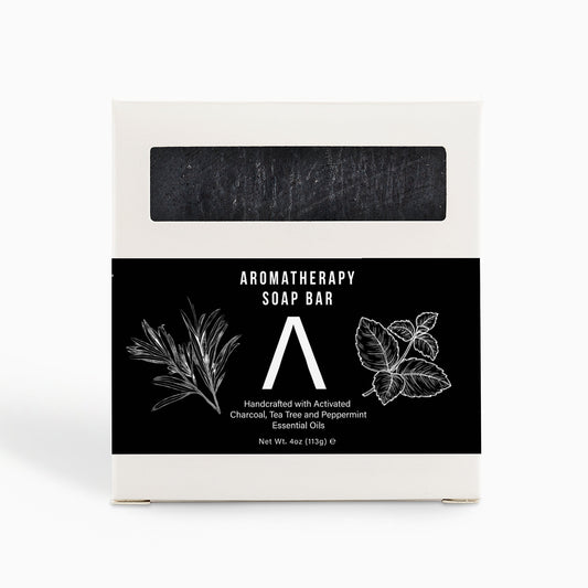 Tea Tree + Peppermint Aromatherapy Charcoal Soap Bar